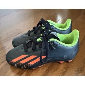 Adidas X Speedportal .4 Kids Sz 11 Black Orange Green Soccer Cleats EXCELLENT!